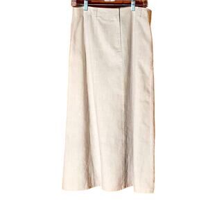 Liz Claiborne Tan Pure Linen Skirt. 12